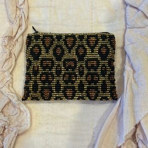 Leopard Beaded Coin Purse from Greece 🐆🧡